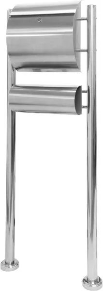 Skrzynka na listy stojąca ze stali nierdzewnej