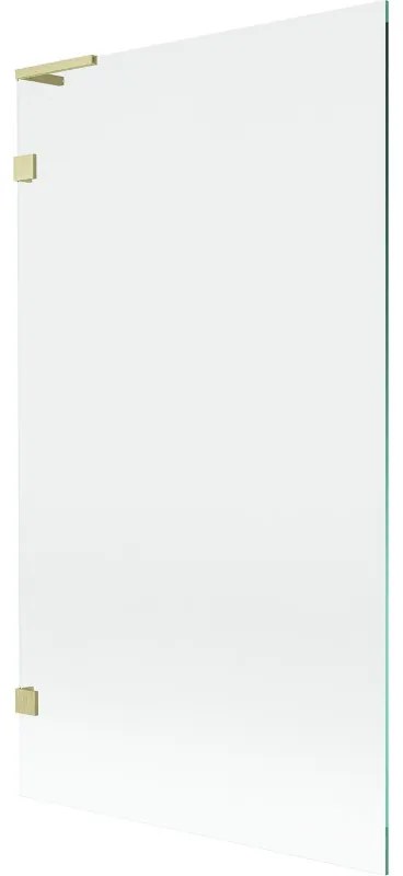 Mexen Lunar L parawan nawannowy 1-skrzydłowy 100 x 150 cm, transparent, złoty szczotkowany - 897L-100-000-55-00