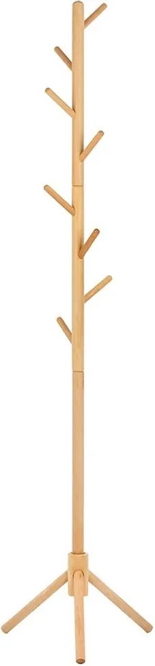 Drewniany wieszak stojący do przedpokoju Stick