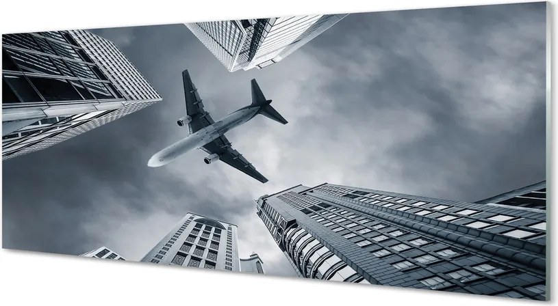 Panel nad Blat Kuchenny Samolot nad Miastem pod Chmurami