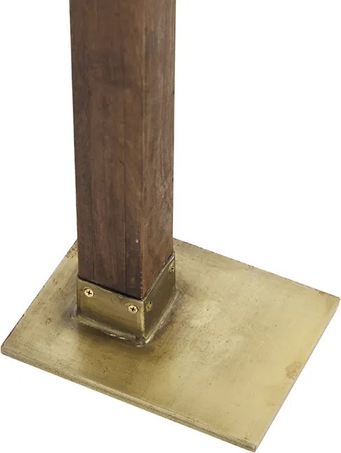 Industrialna lampa podłogowa brązowa z mango - Mangoes