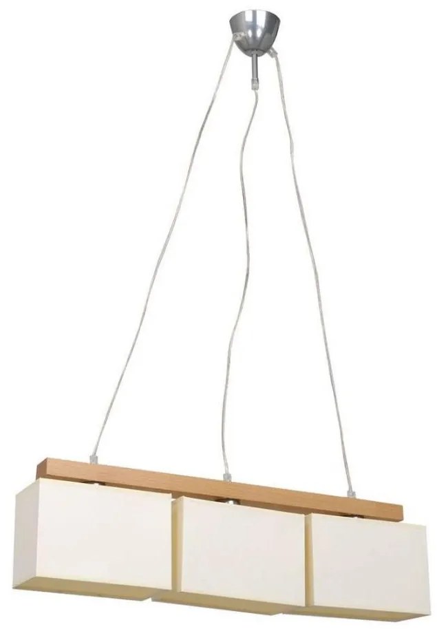 Lampa wisząca na linkach 3xE27/60W/230V