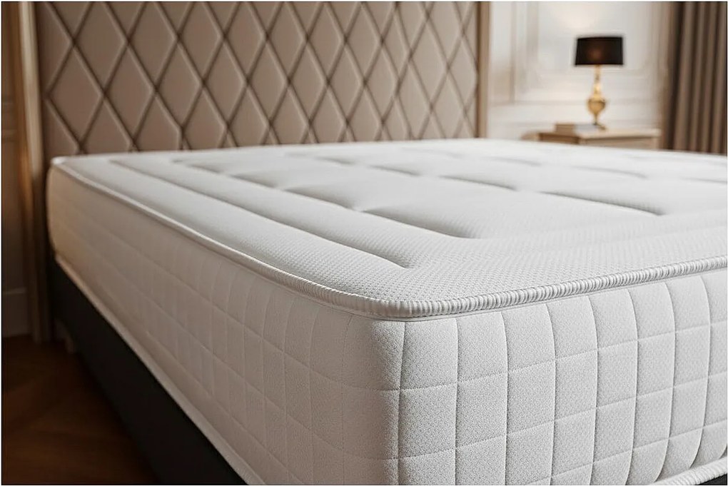 Materac Balmoral 200x200cm, Grubosc : 24 cm, Pianka z pamiecia ksztaltu, Wysoki, 3 strefy komfortu