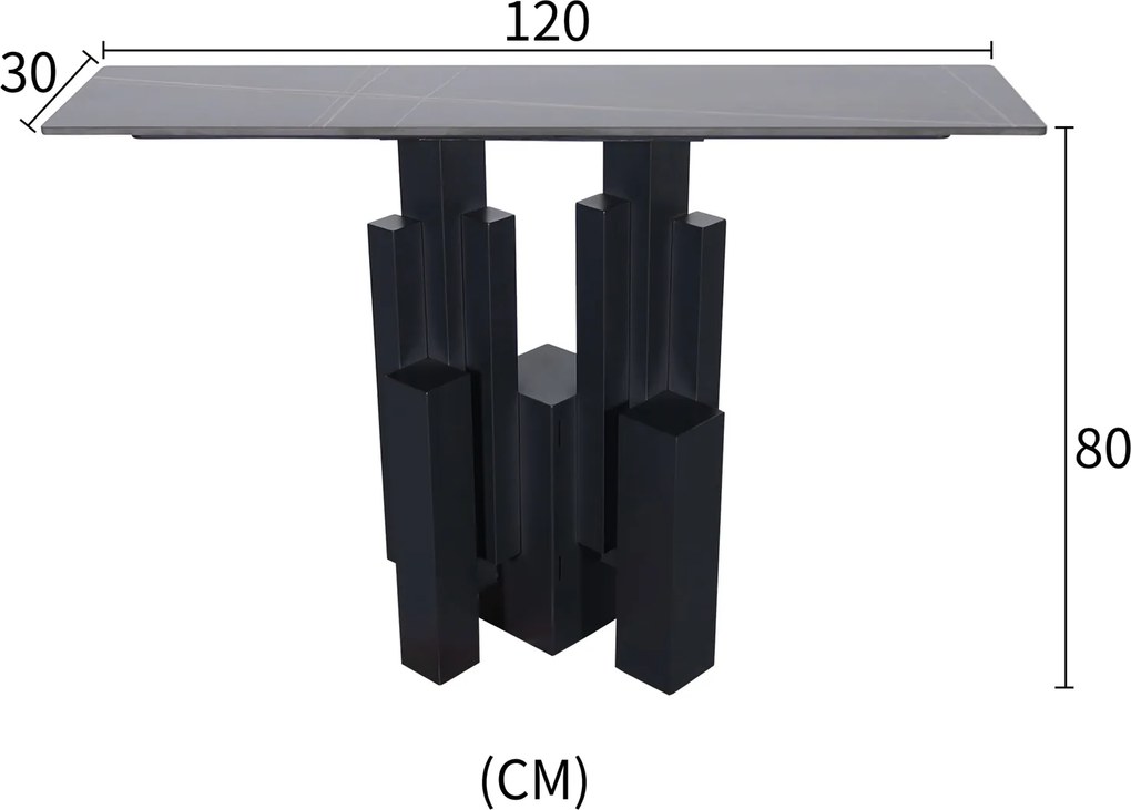 Designerska konsola Modig M20, blat ze spieku 120 cm