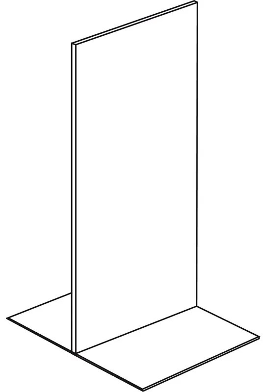 Regał sklepowy obustronny, pełne ścianki, 2200 x 1000 x 900 mm, dodatkowy, biały