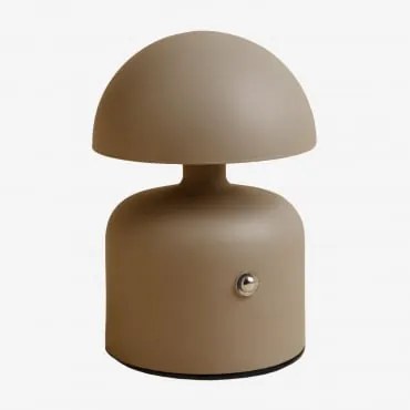 Nantali Bezprzewodowa Lampa Stołowa Led Na Zewnątrz Moka Brown - Sklum
