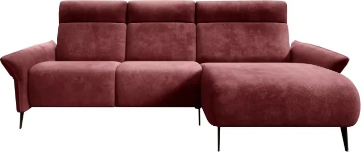 Narożnik STELVIO S układ L z funkcją elektrycznej regulacji głebokości siedziska i oparcia WERSAL