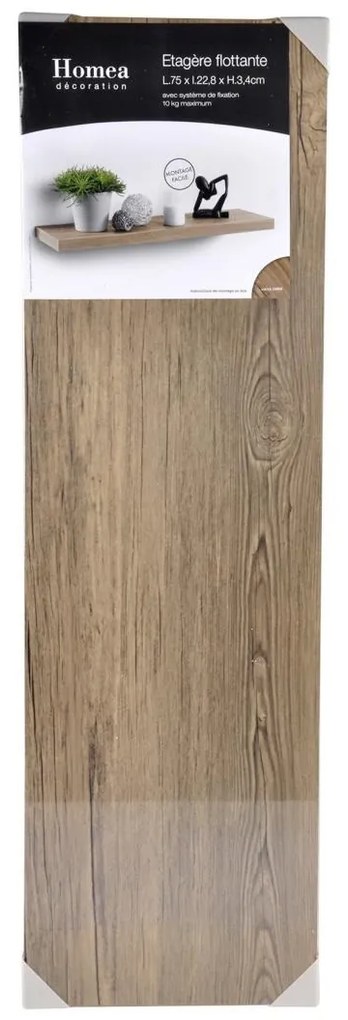 Półka wisząca na ścianę z MDF, dł. 75 cm