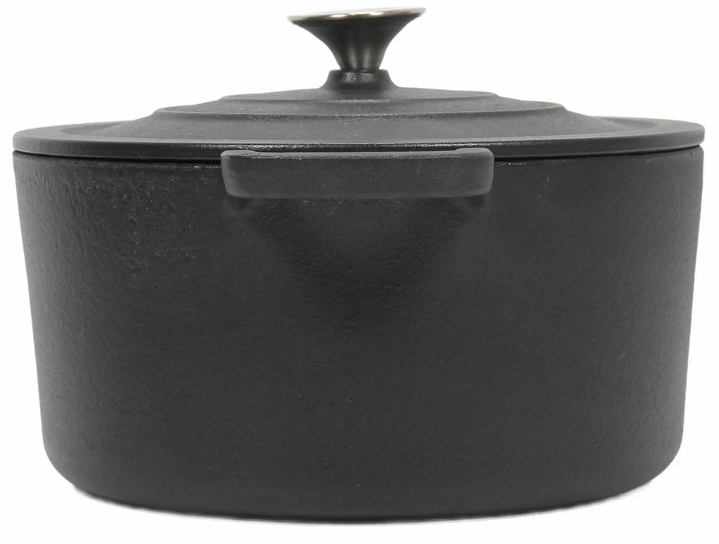 Żeliwny kociołek z pokrywką, Ø 24 cm