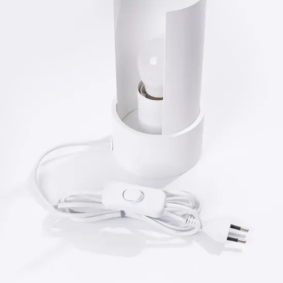 Biała nowoczesna lampa biurkowa R7-E95