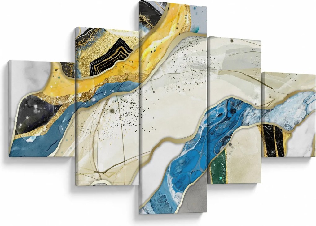 Obraz - Kolorowy marmur (125x70 cm)