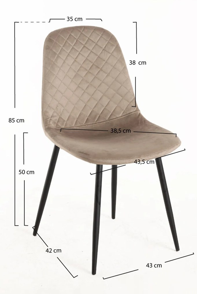 Zestaw 4 Krzese Boide