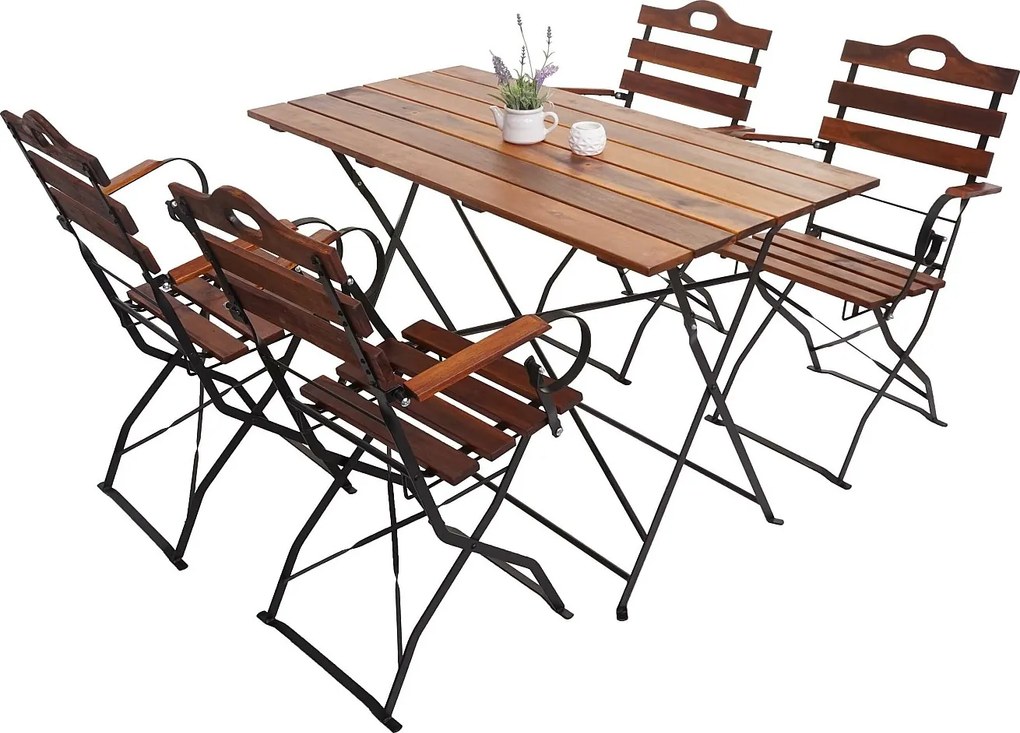 Zestaw do ogródka piwnego MCW-J40,  brązowy