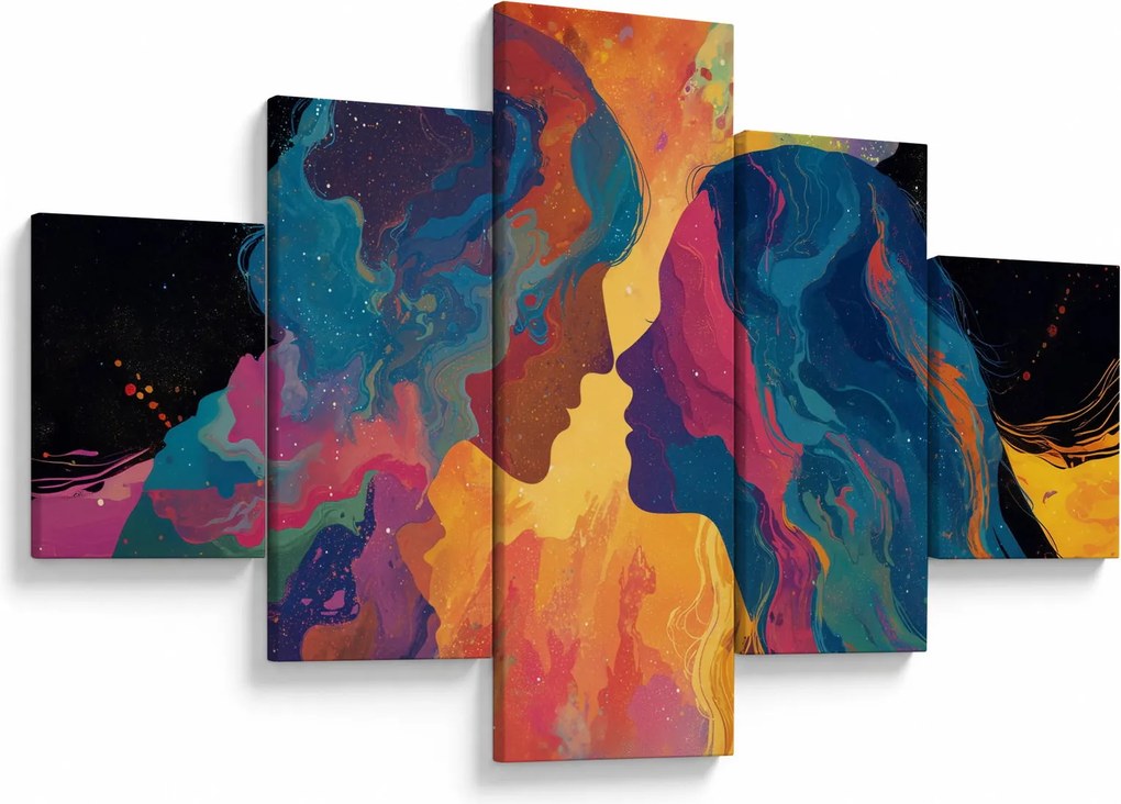 Obraz - Kosmiczna miłość (125x70 cm)