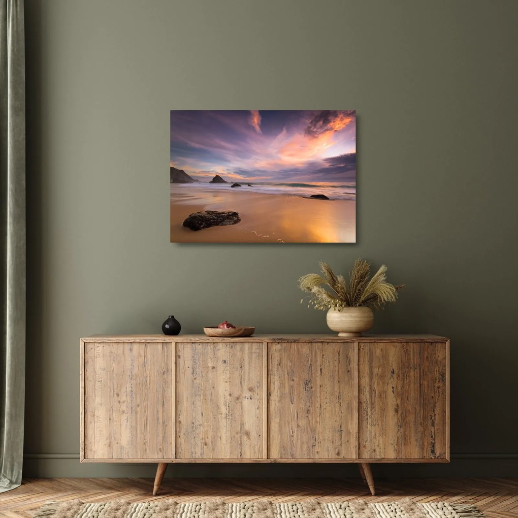 Obraz na szkle - Praia da Adraga (70x50 cm)