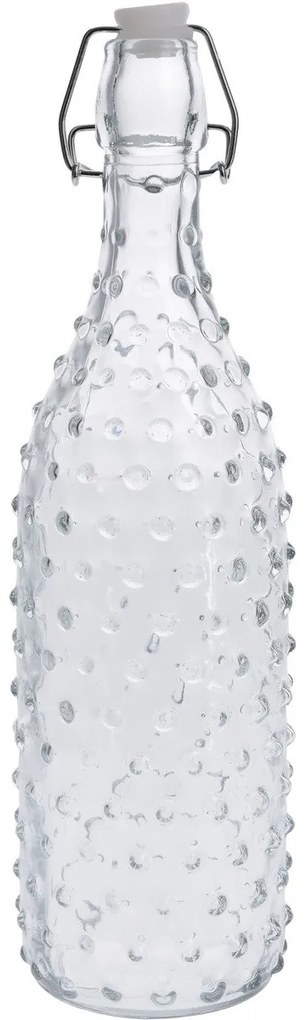 Szklana butelka z zamknięciem Dots 1 l
