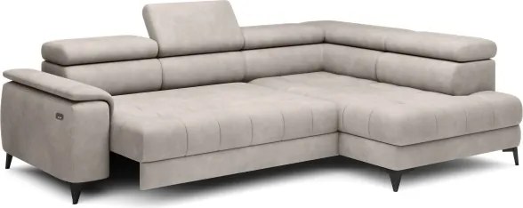 Narożnik CHIVAS L Prawostronny z Elektryczną regulacją siedziska wolnostojący tkanina Element 17 WERSAL