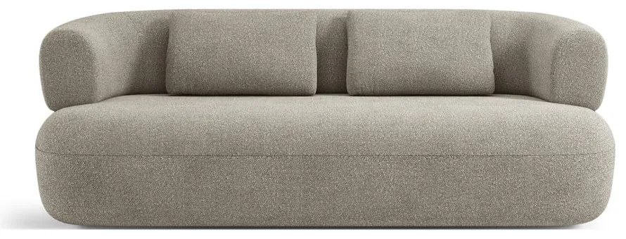 Jasnoszara sofa z materiału bouclé 178 cm Jenny – Micadoni Home
