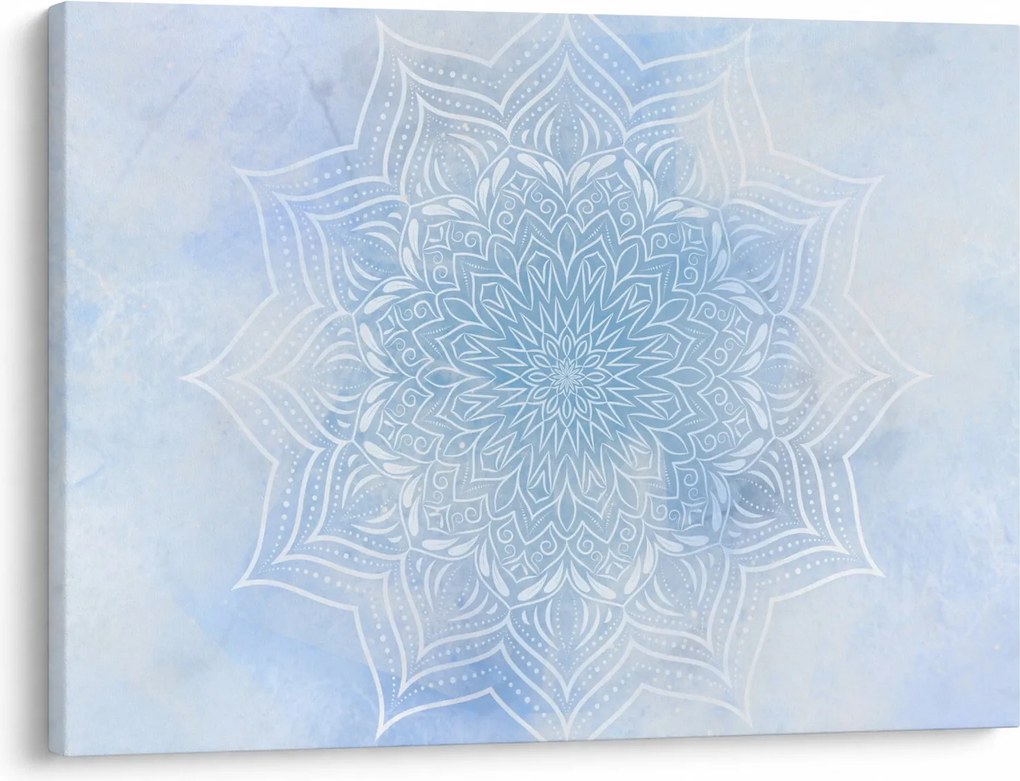 Obraz - Zimowa mandala (70x50 cm)
