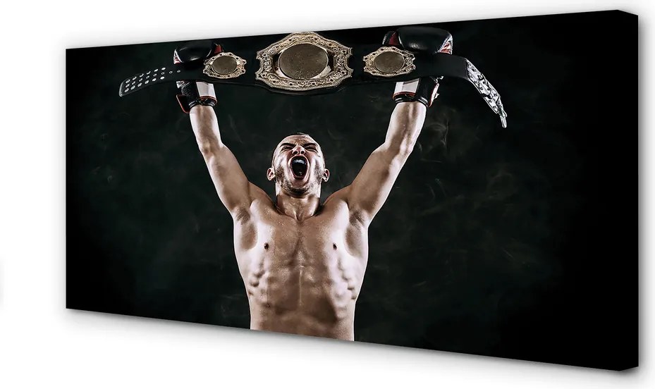 Duży obraz na płótnie Mistrzowski Pas I Determinacja