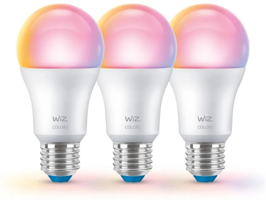 Inteligentne żarówki LED z gwintem E27 zestaw 3 szt., 9 W – WiZ