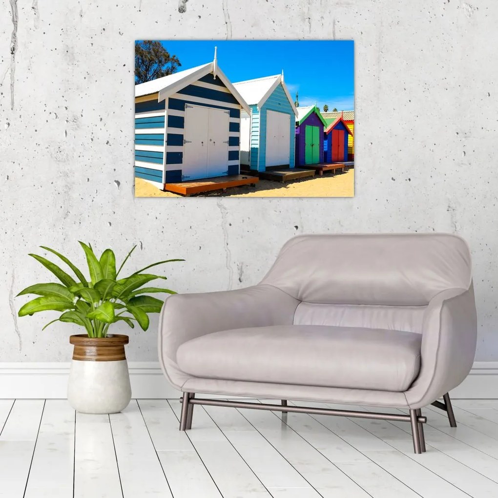 Obraz na szkle - Brighton Beach, Melbourne, Australia (70x50 cm)