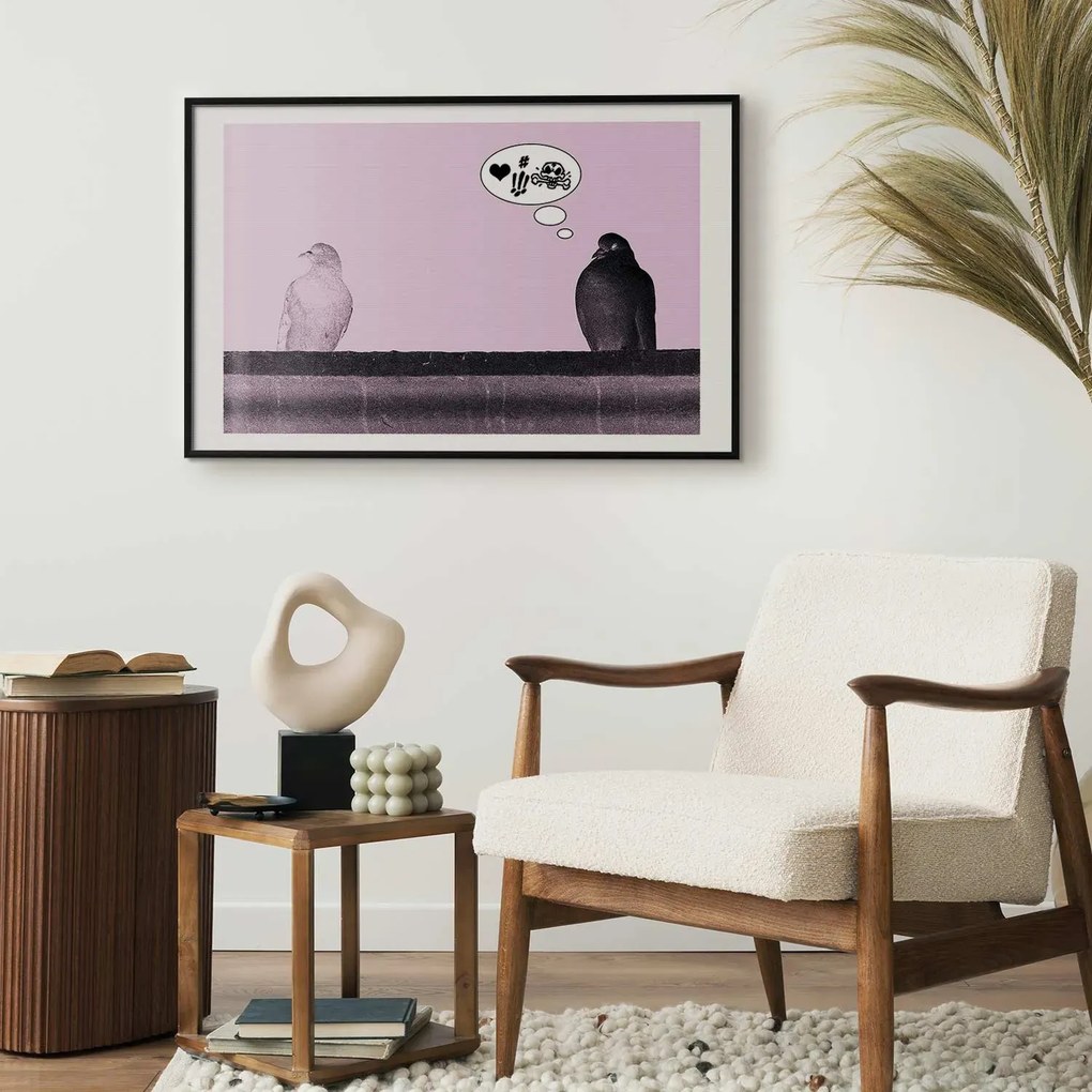 Plakat Zaloty 42x29,7 cm z ramą czarną z marginesem ARTGEIST B