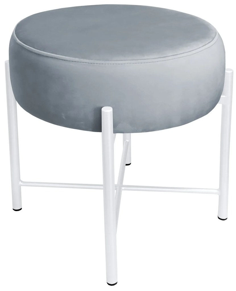 Taboret Pola noga metalowa biała BL06