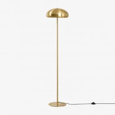 Lampa Stojąca Z Żelaza Hilma Złoto - Sklum
