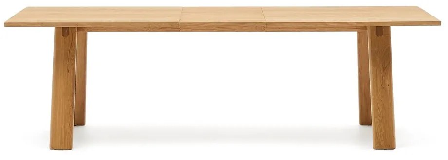 Rozkładany stół z dodatkowym blatem z blatem w dekorze dębu 95x200 cm Arlen – Kave Home