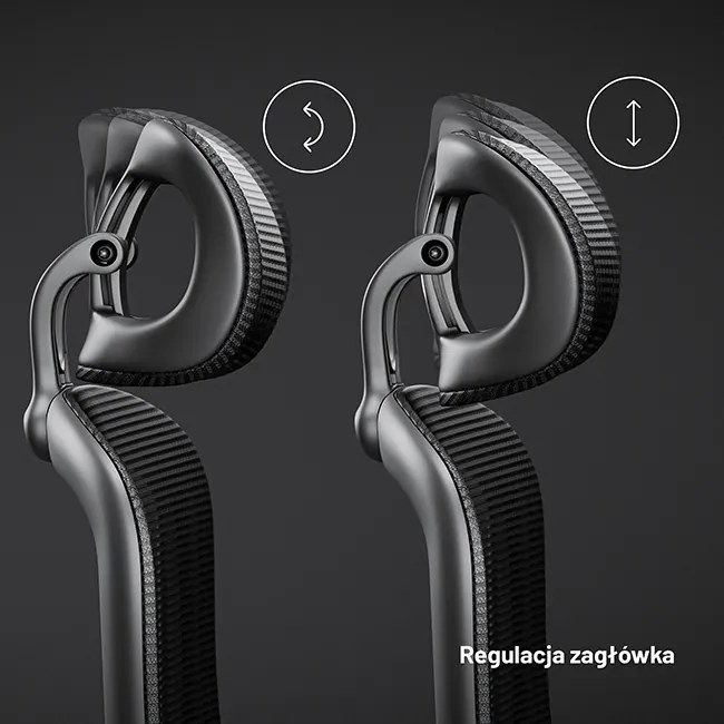 Fotel biurowy, ergonomiczny Diablo V-Light, czarny