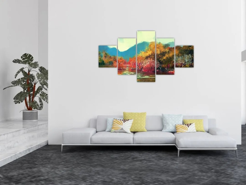 Obraz - Kolory jesieni (125x70 cm)