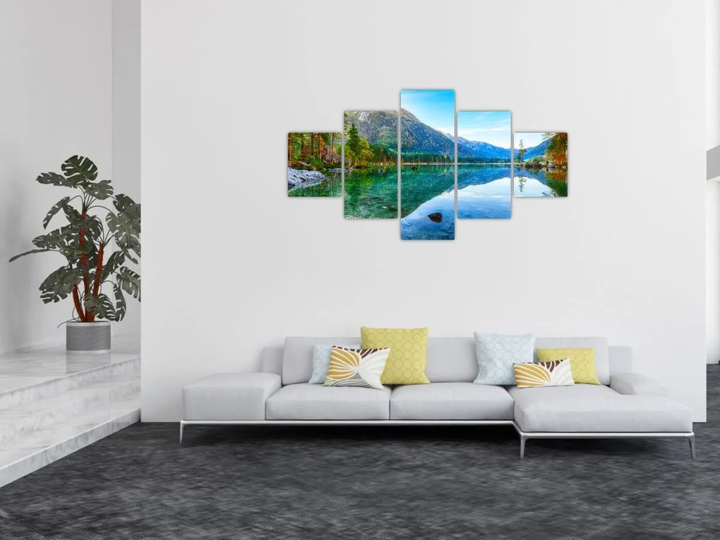 Obraz - Jezioro Hintersee (125x70 cm)