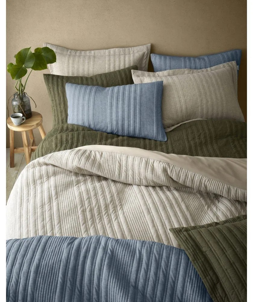 Pościel dwuosobowa w kolorze khaki 230x220 cm Tamba Stripe – Pineapple Elephant