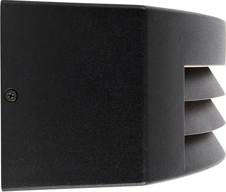 Inteligentna lampa ścienna zewnętrzna czarna IP44 w tym Wi-Fi A60 - Hurricane