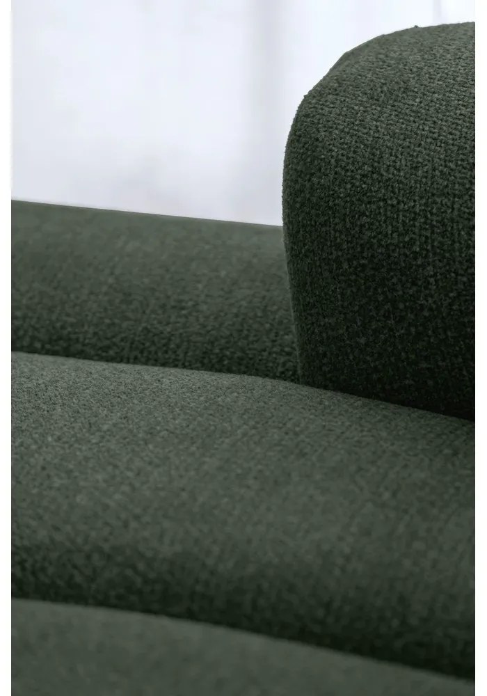 Ciemnozielony narożnik (lewostronny/z szezlongiem) Shell – Miuform