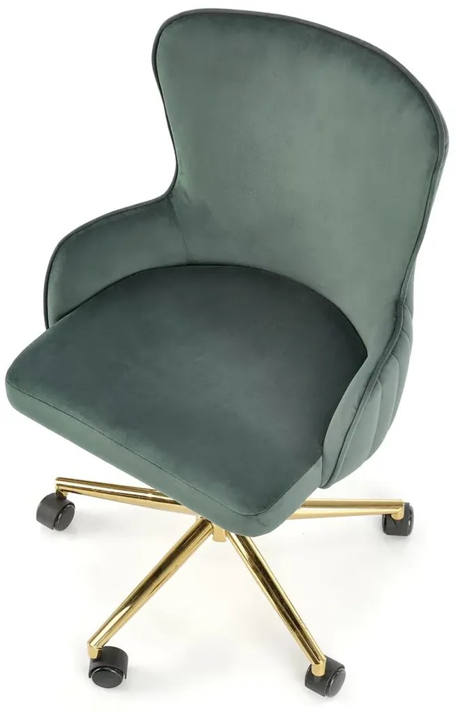 Zielony Biurowy Fotel Obrotowy Glamour N5-H11