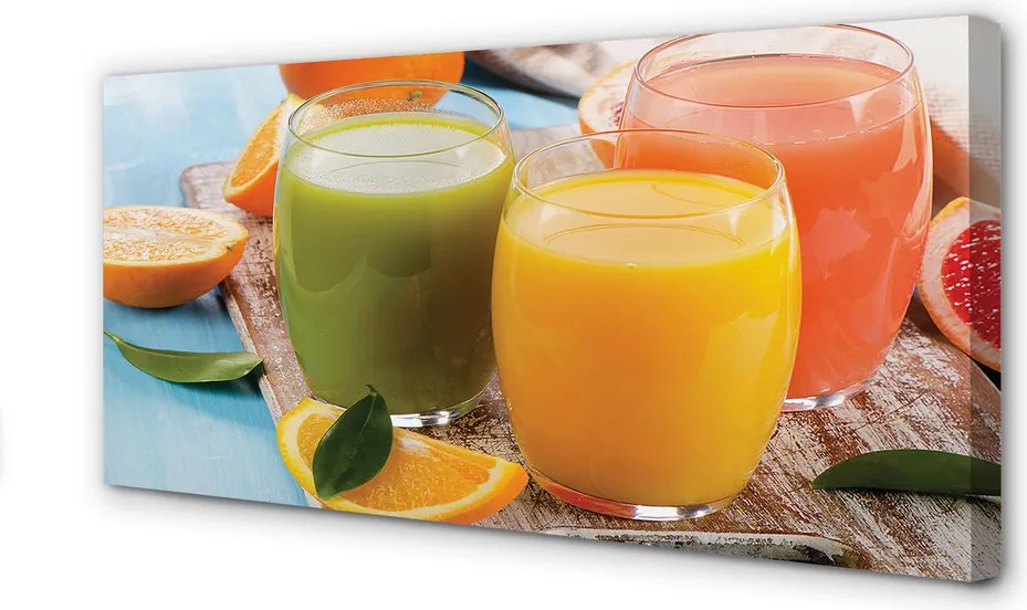 Fotoobraz na płótnie Tęcza Owocowych Koktajli