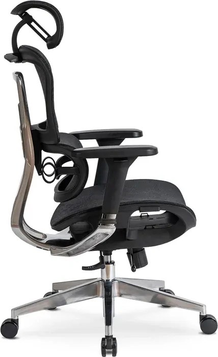 Fotel Biurowy Ergonomiczny Obrotowy NINO Czarny Nowoczesny