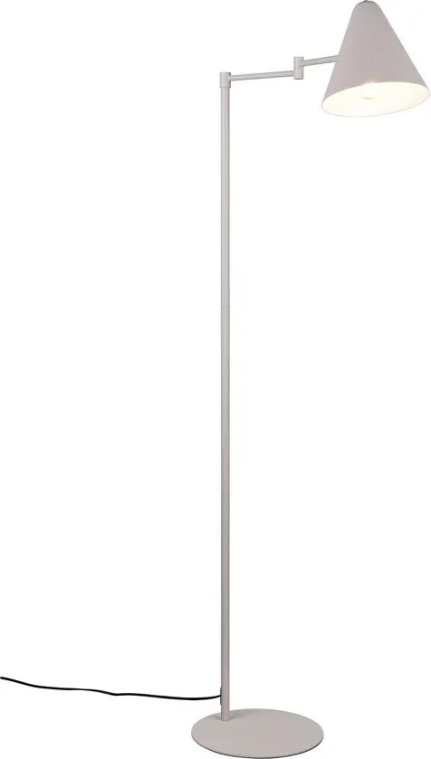 Lampa stojąca z elastyczną konstrukcją w kolorze kości słoniowej (wysokość 126,5 cm) Cosima – Trio