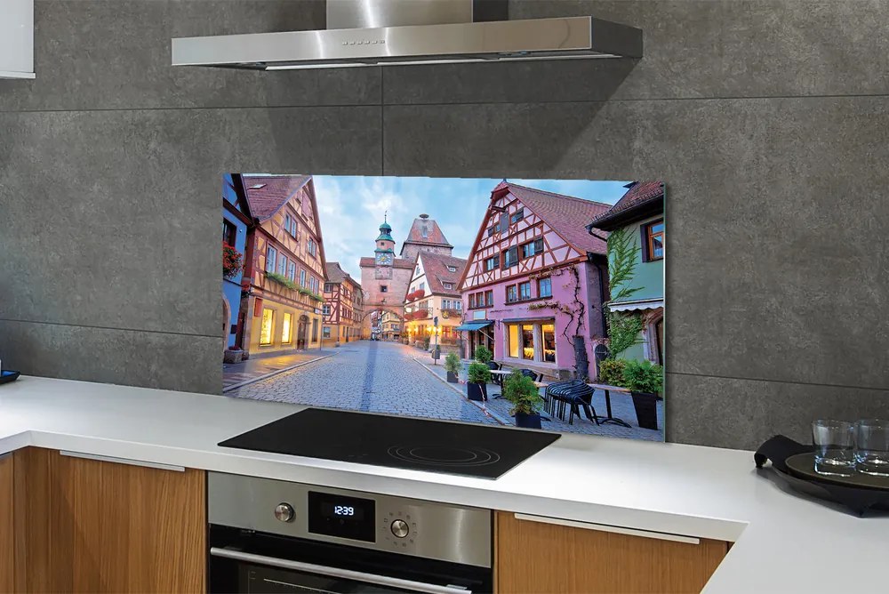 Panel Szklany Urokliwe Niemieckie Stare Miasto