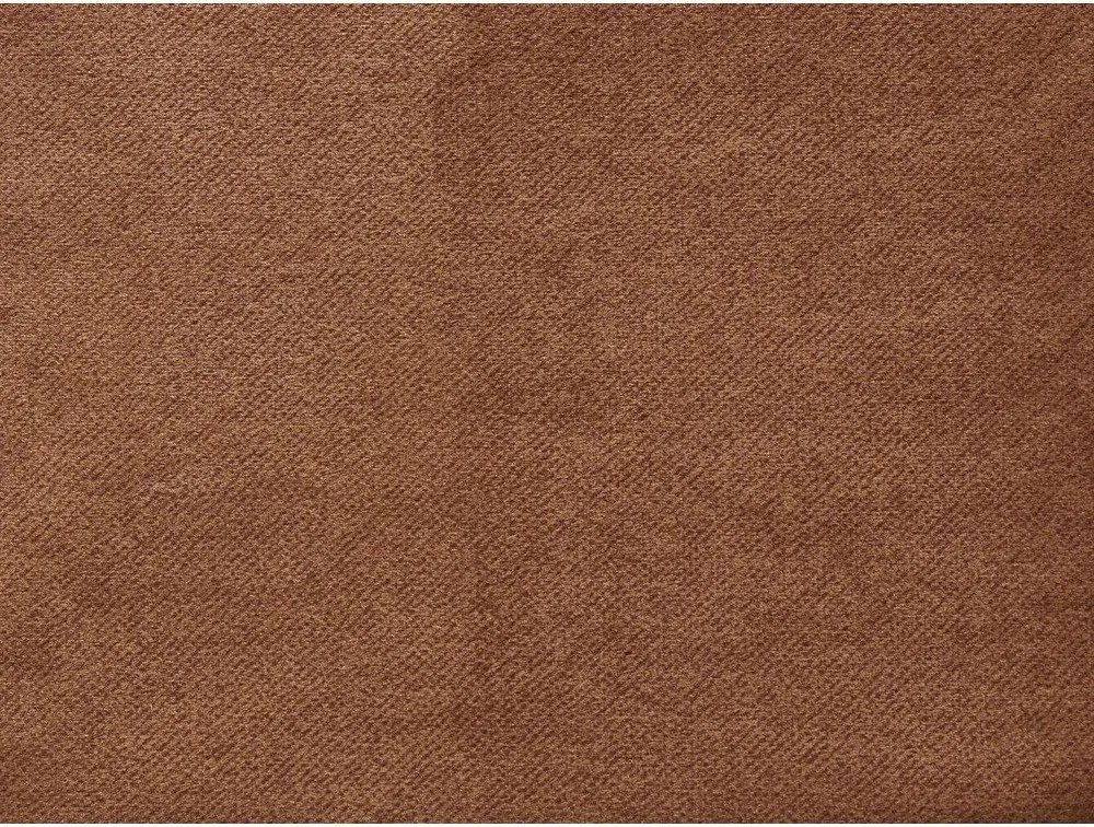 Pomarańczowy aksamitny narożnik (prawostronny/z szezlongiem) Sierra – Bobochic Paris