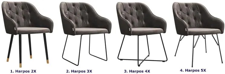 Szary pikowany fotel nowoczesny N4-B02