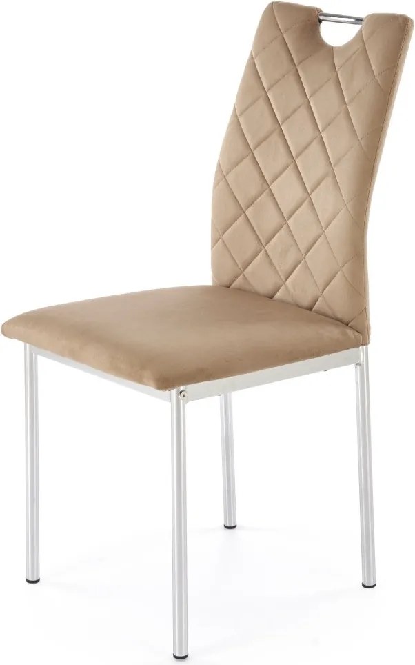 Pikowane krzesło z rączką do przenoszenia K578 Halmar