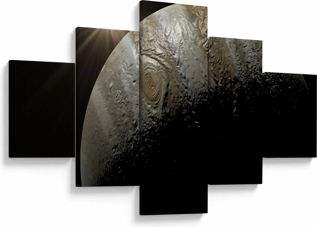 Obraz planety w kosmosie (125x70 cm)