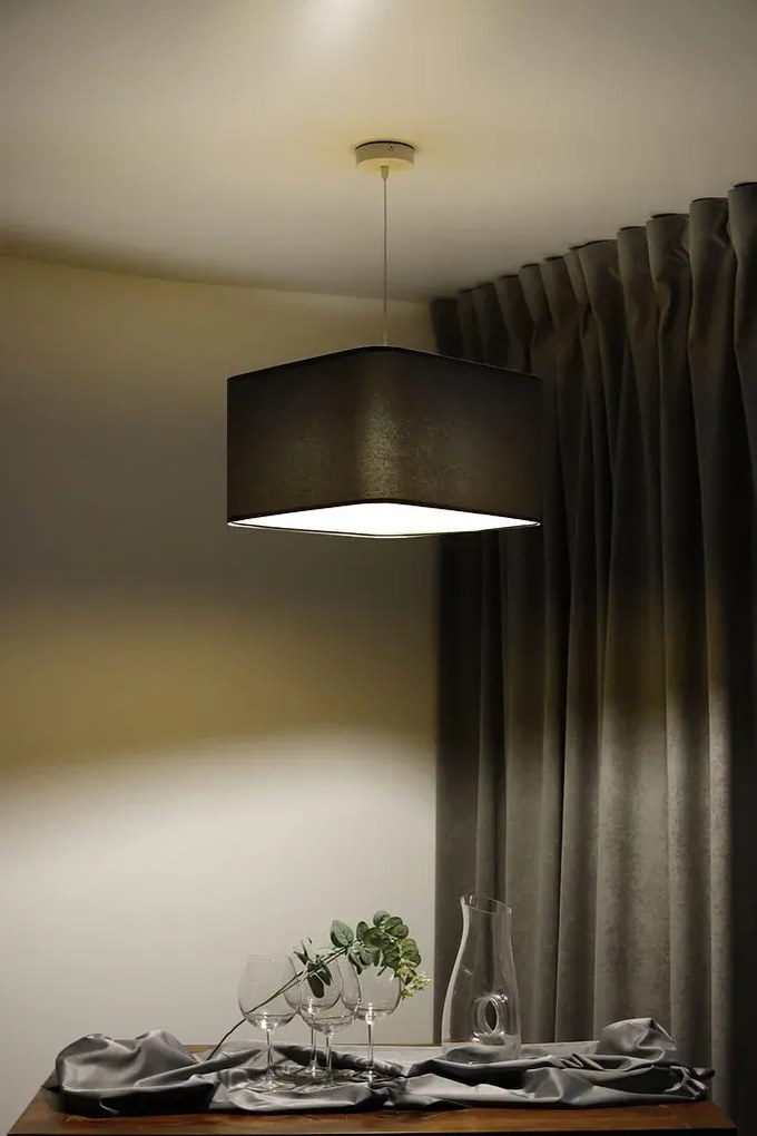 Lampa wisząca KWADRO SUE 40w20 grafitowa/złota BPS KONCEPT