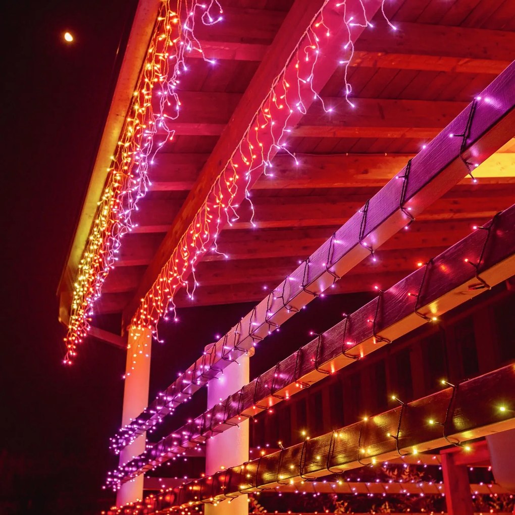 Zdalnie sterowana kurtyna LED RGB