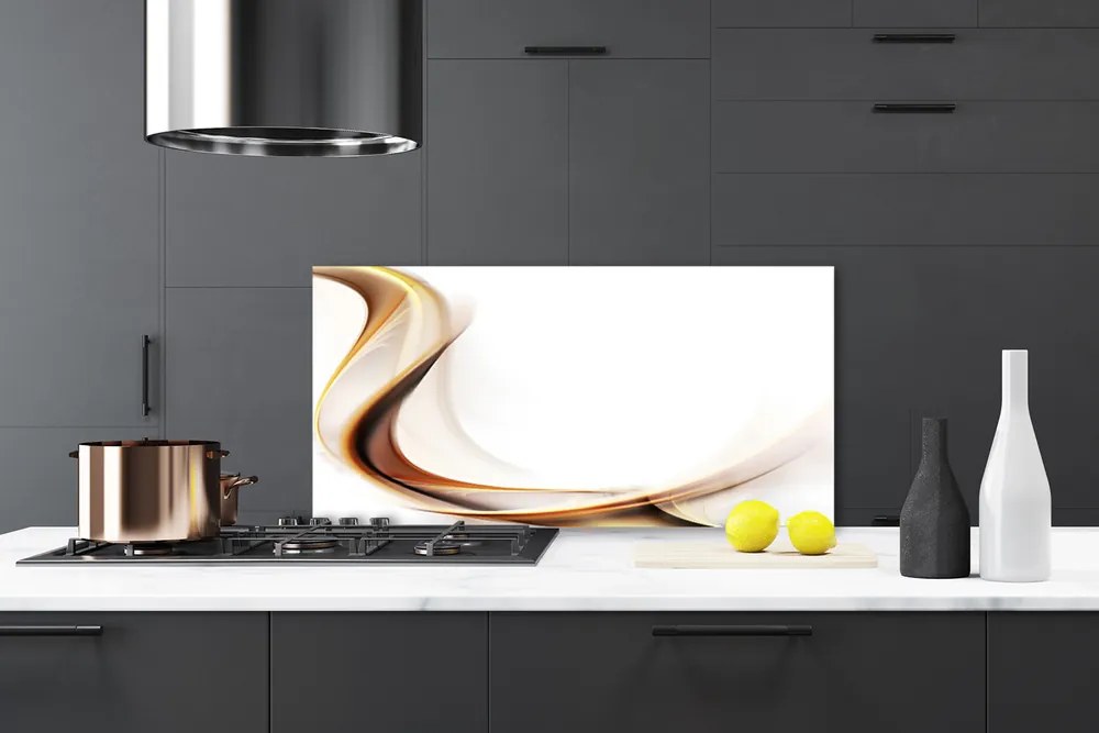 Panel Szklany do Kuchni Synteza Linii i Koloru