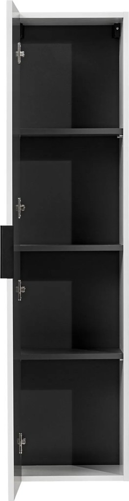 Szafka łazienkowa wisząca słupek biały mat 35 x 25 x 140 cm ASTROS White