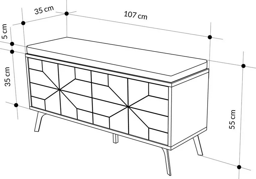 Szafka na buty Dune Hitit